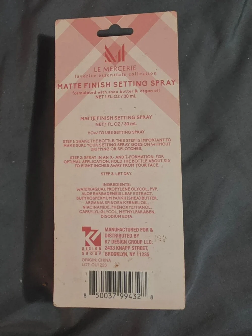 LeMercerie Matte Finish Setting Spray - 1fl Oz BNIB